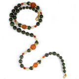 Jade and Carnelian Longevity Necklace - Museum Shop Collection - Museum Company Photo
