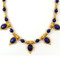 Egyptian Revival Necklace w/Lapis 20" - Museum Shop Collection - Museum Company Photo