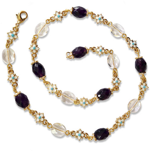 Elizabethan Amethyst & Crystal Necklace - Museum Shop Collection - Museum Company Photo