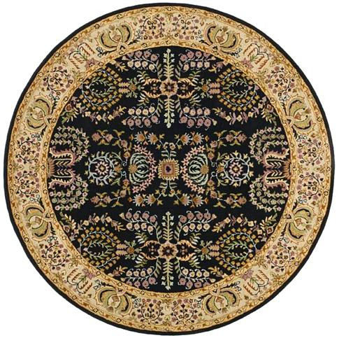 Sarouk - Black / Beige Rug : Persian Tufted Collection - Photo Museum Store Company