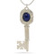 Centennial Key Pendant with Lapis, sterling silver - Museum Shop Collection - Museum Company Photo