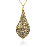 Calligraphy Leaf Pendant - Museum Shop Collection - Museum Company Photo