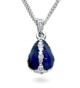 Jeweled Blue Egg Pendant - Museum Shop Collection - Museum Company Photo