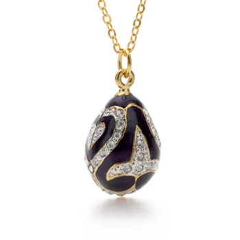 Diamond Fleur de Lys Egg Pendant - Museum Shop Collection - Museum Company Photo