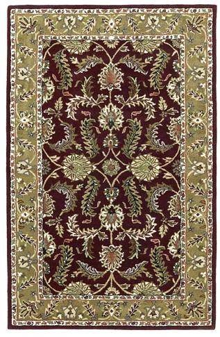 Kashan - Red / Gold Rug : Persian Tufted Collection - Photo Museum Store Company
