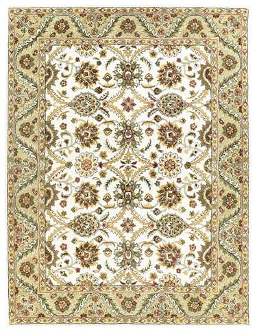 Morris - Beige / Dusty Gold Rug : Persian Tufted Collection - Photo Museum Store Company