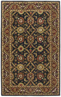 Morris - Black/ Burgundy Rug : Persian Tufted Collection - Photo Museum Store Company