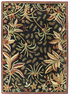 Loire - Black / Gold Rug : Persian Tufted Collection - Photo Museum Store Company