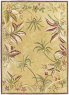 Loire - Beige / Burgundy Rug : Persian Tufted Collection - Photo Museum Store Company