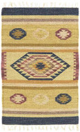 Tahoe - Oatmeal / Multi Rug : Wool Flat Weave Collection - Photo Museum Store Company