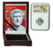 Genuine Antoninus Pius Roman Silver Denarius NGC Certified Slab Box (Medium grade) : Authentic Artifact - Museum Company Photo