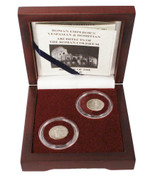 Genuine Architects Of The Roman Coliseum: Box of 2 Silver Coins : Authentic Artifact - Museum Company Photo