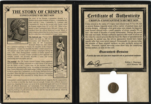 Genuine Constantines Secret Son: Crispus Album  : Authentic Artifact - Museum Company Photo