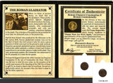Genuine Gladiator: Roman Coin of Emperor Constantius II Album  : Authentic Artifact - Museum Company Photo