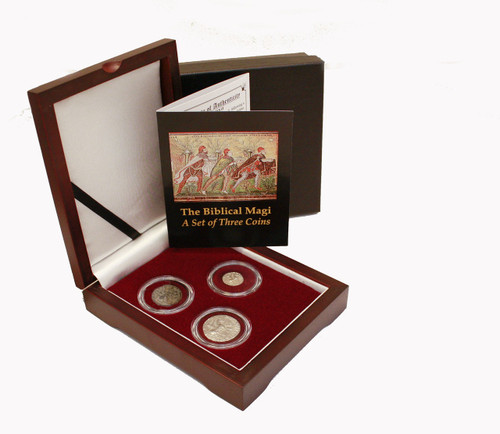 Genuine Journey of the Magi: 3 Coins from the Biblical Holy Land Box  : Authentic Artifact - Museum Company Photo
