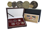 Genuine Renaissance Era Box: 6 Silver European Coins  : Authentic Artifact - Museum Company Photo