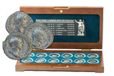 Genuine Roman Empire Collection: Box of 12 Silver Coins from Imperial Rome : Authentic Artifact - Museum Company Photo