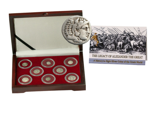 Genuine The Legacy of Alexander the Great: A History in 8 Silver Coins of the Greek World Box  : Authentic Artifact - Museum Company Photo