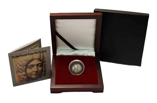 Genuine The Most Powerful Woman Who Ever Lived: Box of Silver Roman Denarius of Julia Domna  : Authentic Artifact - Museum Company Photo