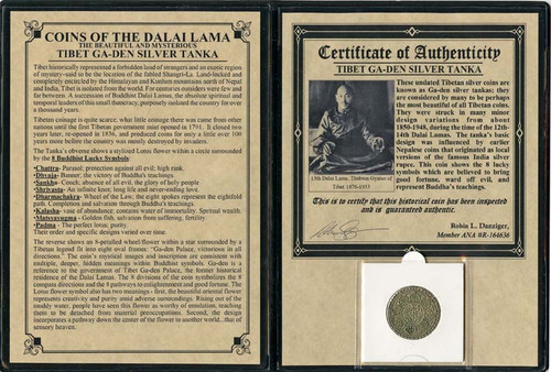 Genuine Tibet Silver Tanka Album : Authentic Artifact - Museum Company Photo