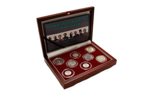 Genuine Twilight of the Monarchies Box: A Collection of 8 Coins  : Authentic Artifact - Museum Company Photo