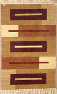 Hearth - Tan / Brown Rug : Chenille Flat Weave Collection - Photo Museum Store Company