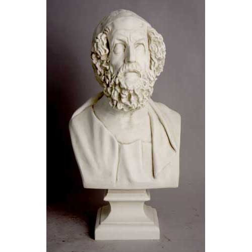 Homer Bust On Square Base - Museum Replica Collection Photo