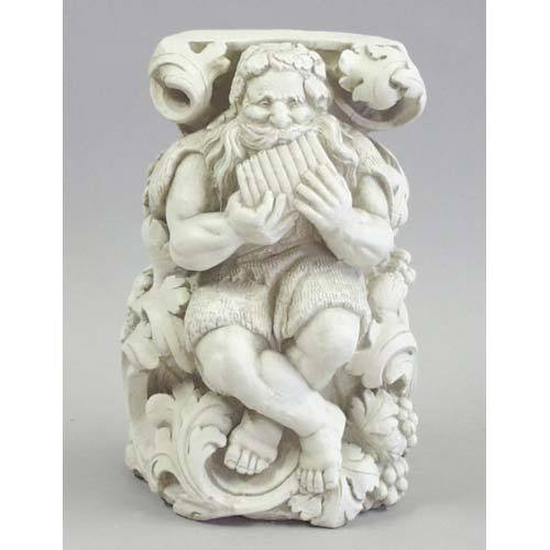Greek God With Goat Legs And Horns Crossword Titan Playing Pan Flute Statue - Museum Replica Collection