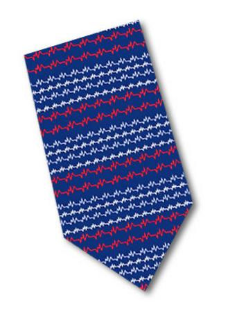 Museum Designs Heartbeats Necktie - Great Gift for your favorite Doctor - Photo Museum Store Company