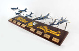 Blue Angels Collection 1/72 8 Plane Set  - US Navy Blue Angels - Museum Company Photo