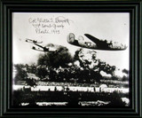 WWII - Col. Walter Stewart Autographed Photo Framed - Lead Bomber Operation Tidal Wave - Photo Museum Store Company