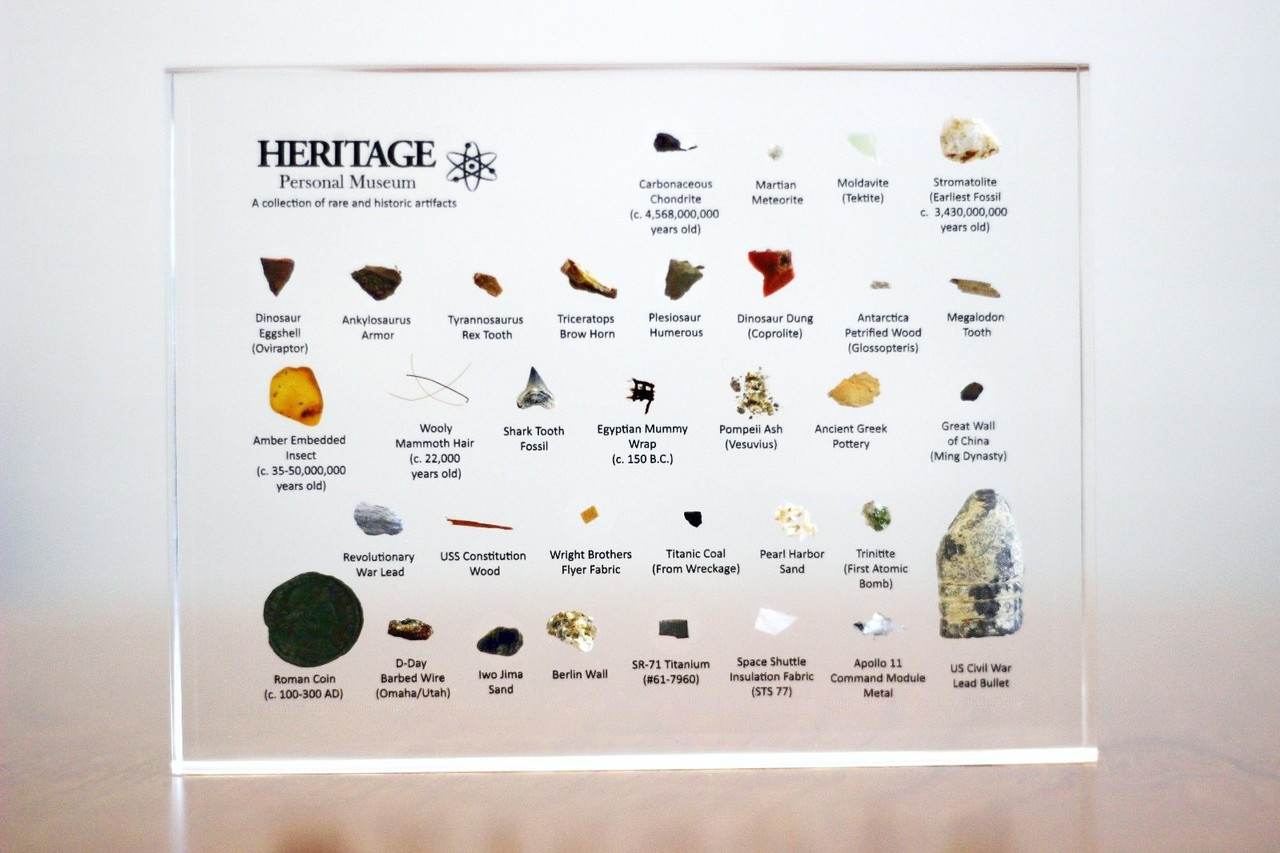 Heritage Personal Museum - Wright Flyer, Meteorite, Fossil, Coins