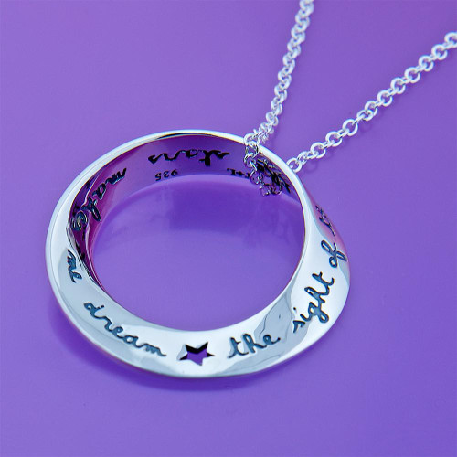 Van Gogh Stars Sterling Silver Necklace - Inspirational Jewelry Photo