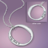 Easy Does It Sterling Silver Necklace - Inspirational Jewelry Photo