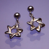 Star Of David Sterling Silver Earrings - Inspirational Jewelry Photo
