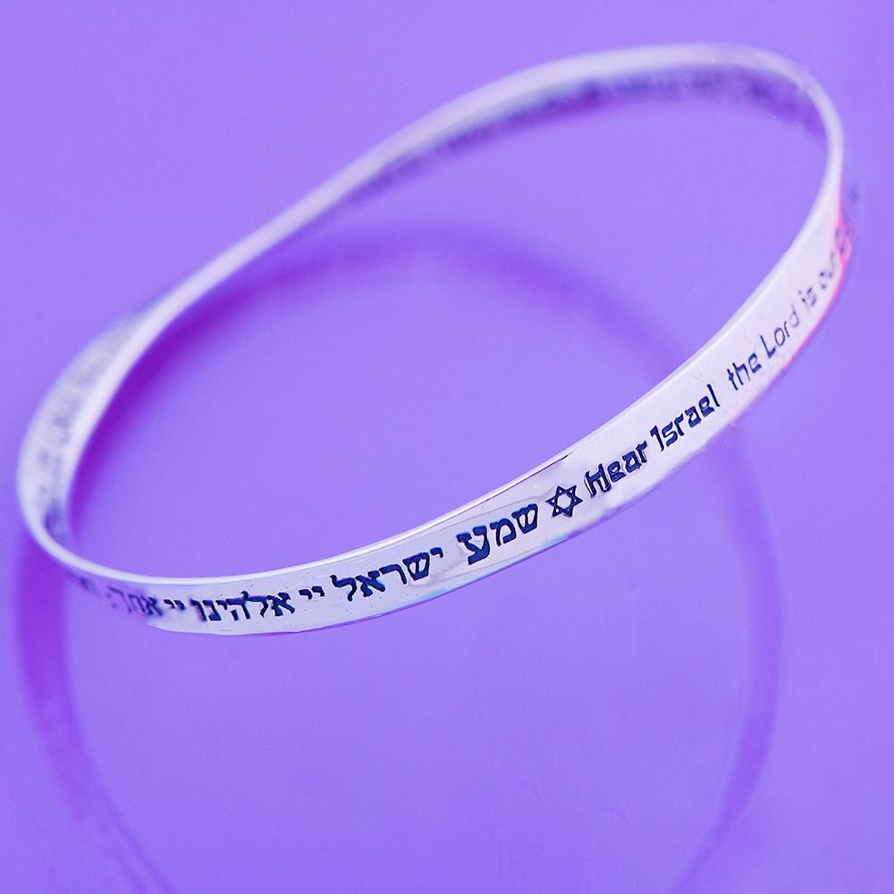 Custom Inspirational Quote Sterling Silver Bangle Cuff – Arcane Moon Jewelry
