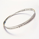 St. Patrick's Prayer Sterling Silver Bracelet - Inspirational Jewelry Photo