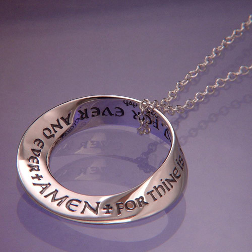 Lord's Prayer Doxology Sterling Silver Necklace - Inspirational Jewelry Photo