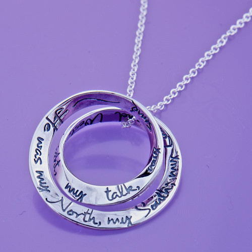 Stop All The Clocks Sterling Silver Necklace - Inspirational Jewelry Photo