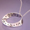 Ani L'dodi Mobius Sterling Silver Necklace - Inspirational Jewelry Photo