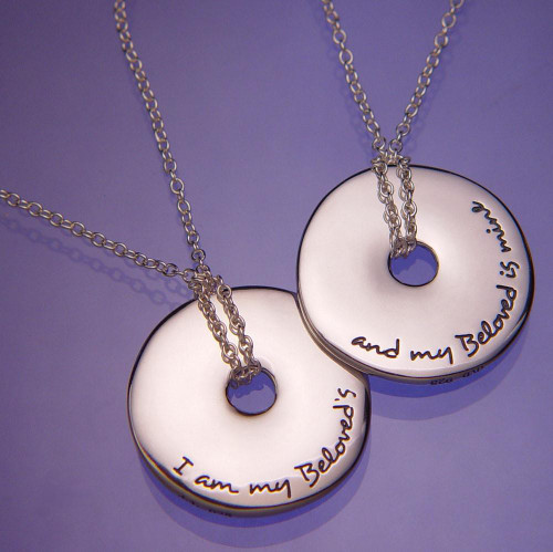 I Am My Beloved's Sterling Silver Necklace - Inspirational Jewelry Photo
