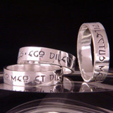 Latin: I Am My Beloved's Sterling Silver Ring - Inspirational Jewelry Photo