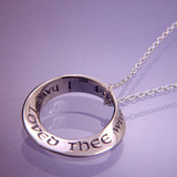 Everlasting Love Sterling Silver Necklace - Inspirational Jewelry Photo