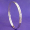 All Shall Be Well Sterling Silver Bangle - Inspirational Jewelry Photo