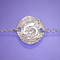 Om Symbol Sterling Silver Bracelet - Inspirational Jewelry Photo