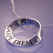 Carpe Diem Sterling Silver Necklace - Inspirational Jewelry Photo