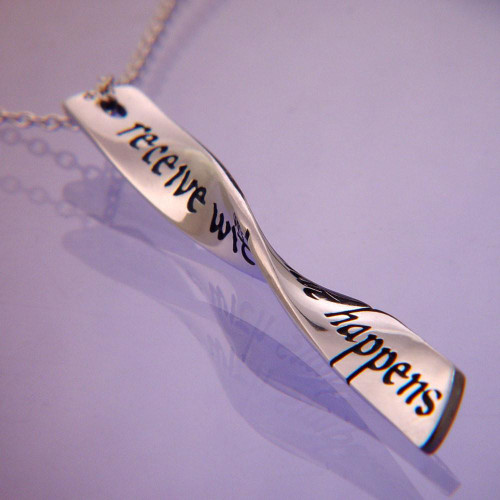 Receive With Simplicity Sterling Silver Necklace - Inspirational Jewelry Photo