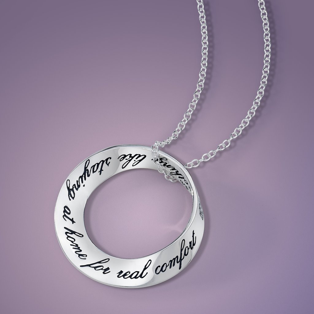 Real Comfort Sterling Silver Necklace - Inspirational Jewelry