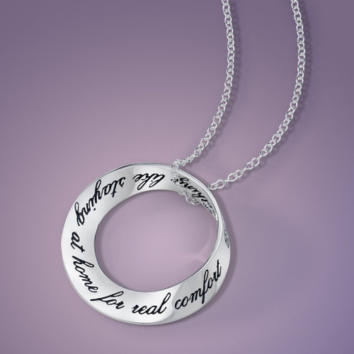 Real Comfort Sterling Silver Necklace - Inspirational Jewelry Photo
