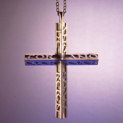 Messiah Cross Sterling Silver Necklace - Inspirational Jewelry Photo